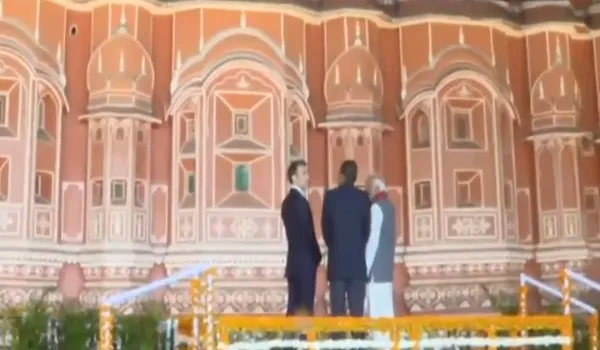 India-France Friendship: पीएम मोदी और इमैनुएल मैक्रों पहुंचे हवामहल, दोनों नेता हवामहल को देख हुए अभिभूत