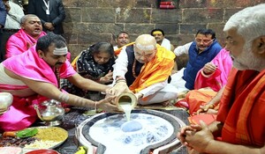 गृह मंत्री अमित शाह ने झारखंड में बाबा बैद्यनाथ के दर्शन कर विशेष पूजा-अर्चना की