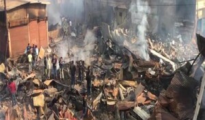 असम के जोरहाट बाजार में भीषण आग में 300 से अधिक दुकानें जलीं