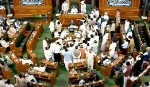 Budget Session: राहुल गांधी की टिप्पणी और अडाणी समूह के मामले पर लोकसभा में हंगामा, कार्यवाही बाधित