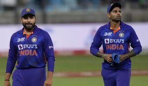 सूर्यकुमार का तीन मैचों में शून्य पर आउट होना चिंता का विषय नहीं- Rohit Sharma
