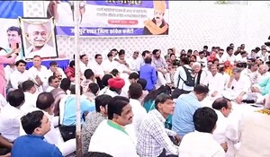 राहुल गांधी की सजा और सदस्यता रद्द करने का विरोध, राजस्थान में कांग्रेस ने केन्द्र सरकार के खिलाफ शुरू किया सत्याग्रह