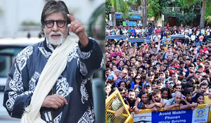 महानायक Amitabh Bachchan ने की फैंस से मुलाकात, इस अंदाज में आए नजर