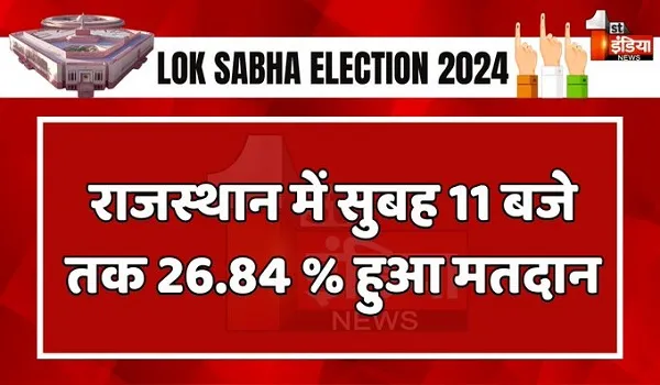 Lok Sabha Elections 2nd phase 2024: राजस्थान में सुबह 11 बजे तक 26.84 फीसदी मतदान, 13 लोकसभा सीटों के लिए वोटिंग जारी