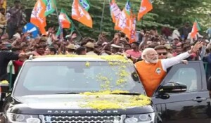 बेंगलुरु में प्रधानमंत्री मोदी का 26 किलोमीटर लंबा रोड शो शुरू, समर्थकों में भारी उत्साह