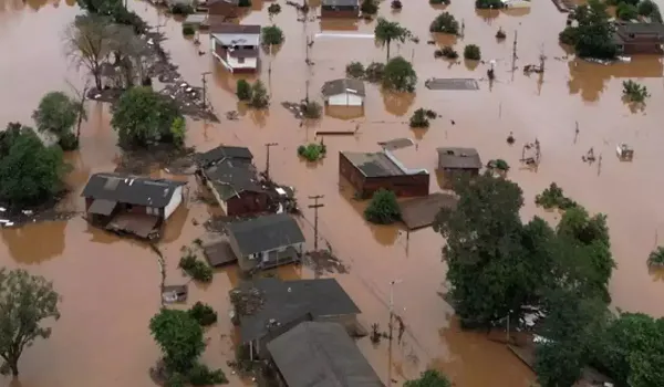ब्राजील में भारी बारिश और बाढ़ की तबाही, 58 लोगों की हुई मौत, 70 हजार बेघर