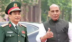 राजनाथ सिंह ने वियतनाम के Defense Minister जनरल फान वान जियांग से की वार्ता