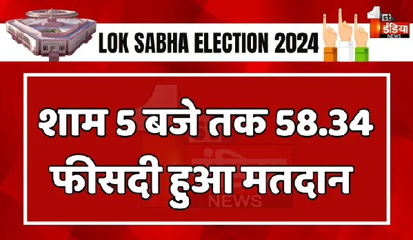 LokSabha Election 7th Phase Voting: लोकसभा चुनाव के 7वें चरण का मतदान जारी, शाम 5 बजे तक 58.34 फीसदी हुई वोटिंग