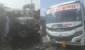 जोधपुर में भीषण सड़क हादसा, बस और जीप में हुई टक्कर, हादसे में 5 लोगों की मौत