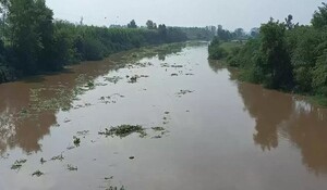 सूरतगढ़ में घग्गर नदी का बढ़ा जलस्तर, संभावित खतरे से निपटने को सतर्क हुआ प्रशासन