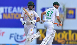 PAK vs SL: सऊद शकील ने जड़ा शतक, पाकिस्तान को 149 रन की बढ़त हासिल