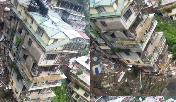 हिमाचल में छाया तबाही का मंजर, कुल्लू में 5 से अधिक बहुमंजिला इमारतें भरभरा कर गिरी