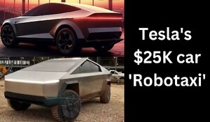 Tesla की $25K कार 'रोबोटैक्सी' को मिलेगी 'साइबरट्रक' जैसी भविष्य की डिज़ाइन, जानिए डिटेल्स