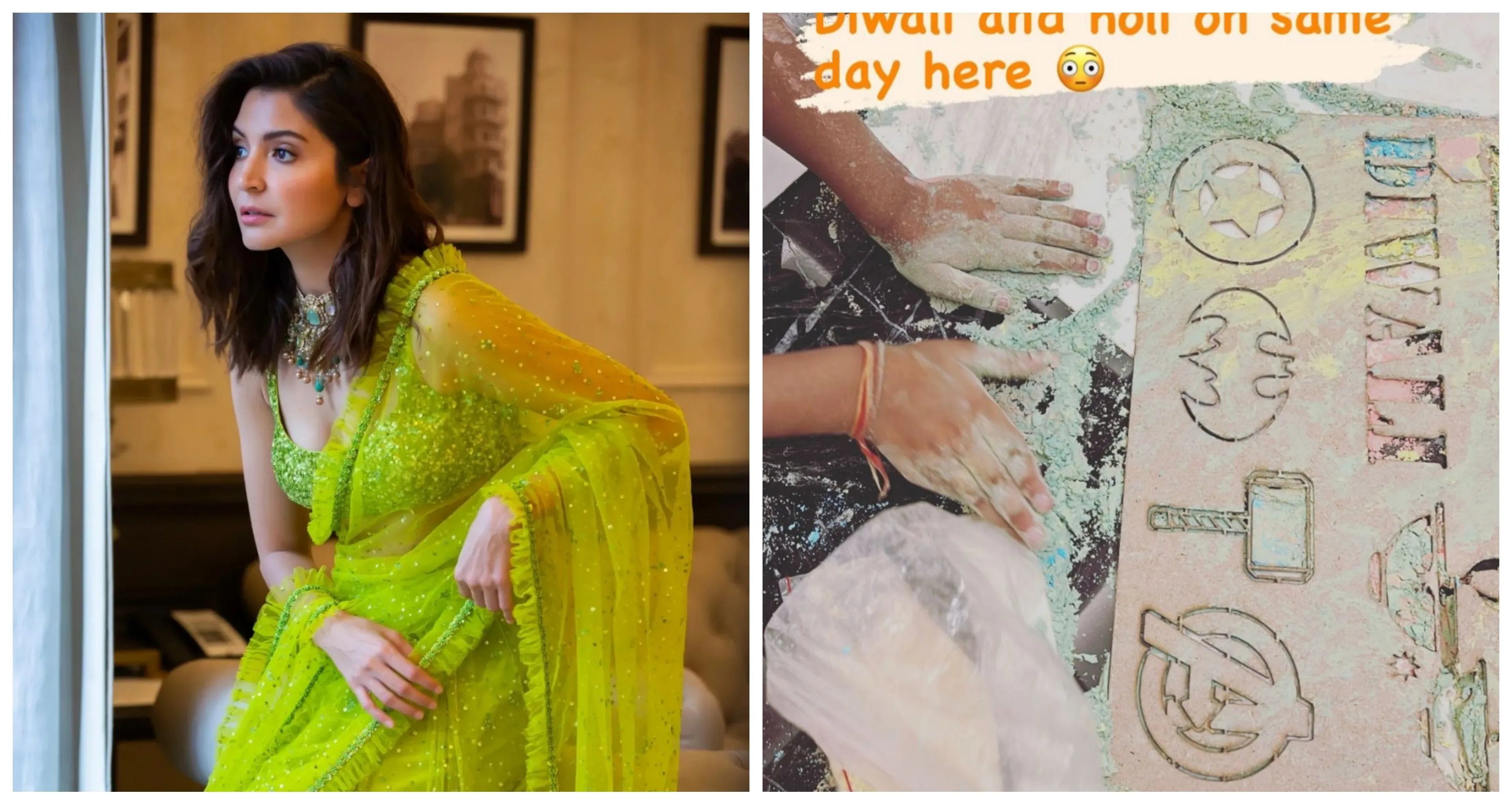 अनुष्का शर्मा की बेटी वामिका ने दीपावली पर खेला होली, एक्ट्रेस ने शेयर की मजेदार फोटो