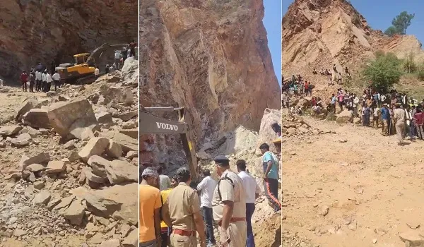 जयपुर के बस्सी में खदान की चट्टान गिरने से 2 लोगों की मौत, मलबे में दबने से हुई मौत
