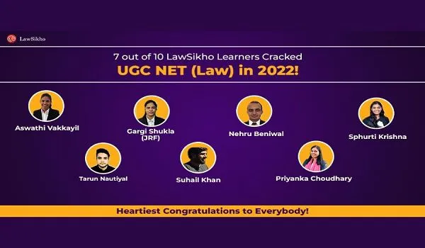 LawSikho के छात्रों ने UGC-NET (कानून) परीक्षा में किया अच्छा स्कोर 