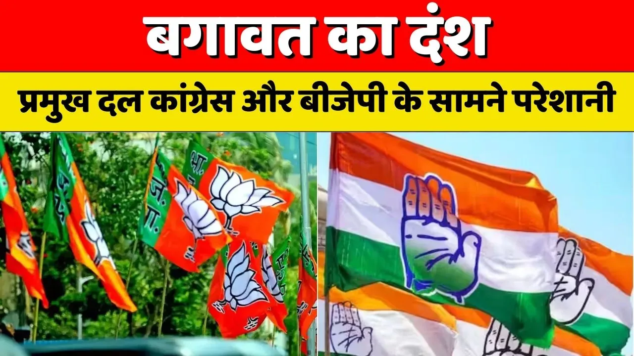 Rajasthan Election 2023: बगावत का दंश, प्रमुख दल कांग्रेस और बीजेपी के सामने परेशानी, देखिए ये खास रिपोर्ट