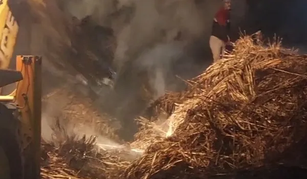 अजमेर के पीसांगन में अचानक लगी आग से चारा जलकर हुआ स्वाहा, 2 घण्टे की मशक्कत के बाद आग पर पाया काबू